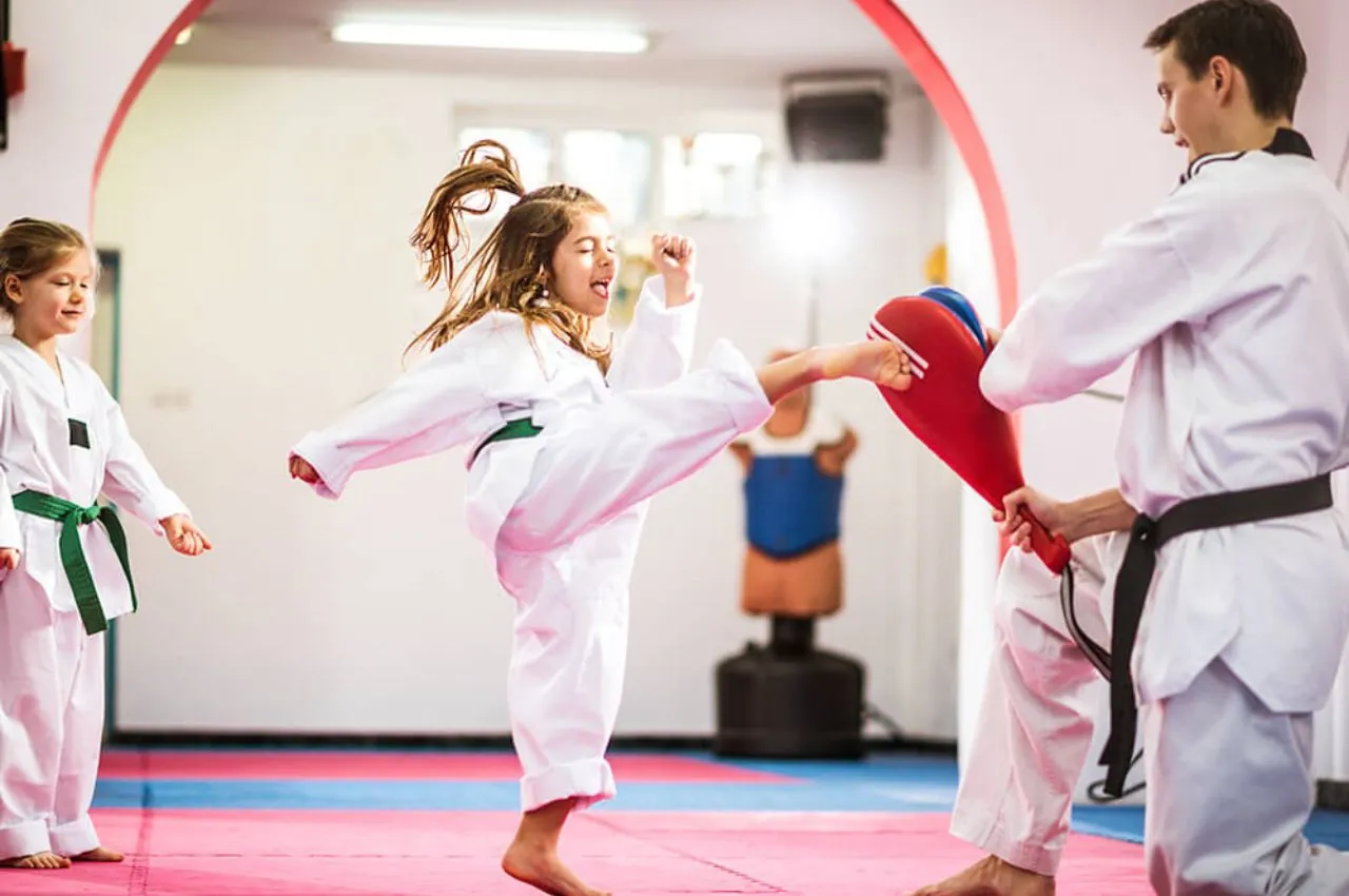Kids getting active in after-school martial arts