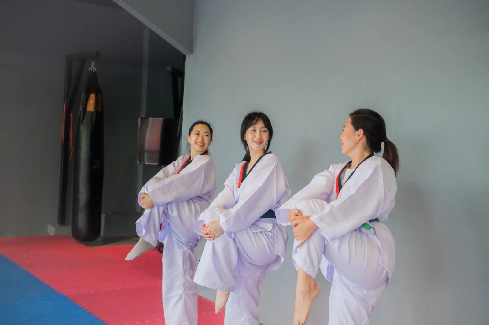 Taekwondo fitness class at ABC Martial Arts